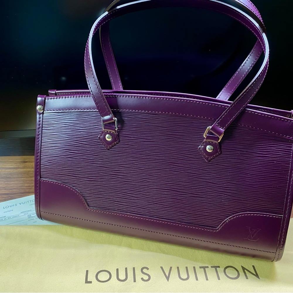 Louis Vuitton Purple MADELEINE PM EPI LEATHER CASSIS